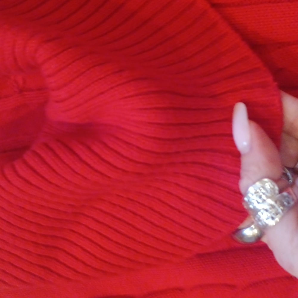 Calvin Klein Cable Knit Cowl Neck Sweater - Picture 5 of 7